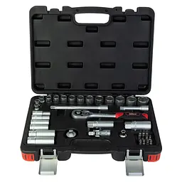Набір насадок торцевих і біт Ultra 3/8" 39 шт CrV Taiwan (6003092) - мініатюра 2