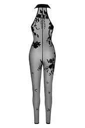Бодістокінг Noir Handmade F315 Ego, L, black, прозорий, верх халтер, блискавка на все тіло