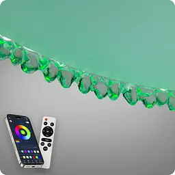 Люстра світлодіодна 517 Dlight RGB з пультом і колонкою 70Вт Білий (02154) - мініатюра 8