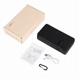 Універсальна зарядна батарея PowerBank iBattery YD-820S 26800mAh із сонячними панелями та ліхтариком (Чорний) - мініатюра 9