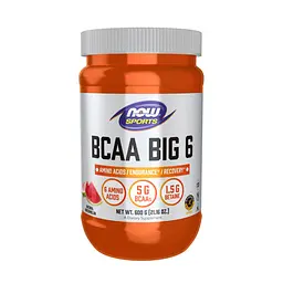 Амінокислота NOW BCAA Big 6 Powder, 600 грам - Кавун
