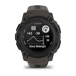 Смарт-годинник Garmin Instinct Crossover Amoled Tactical Black with Black Silicone (010-03398-42) - мініатюра 5