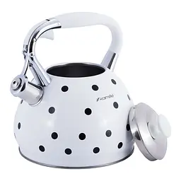 Чайник із свистком Kamille KM-0695WH 3 л білий - мініатюра 2