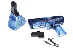 Іграшковий водяний пістолет автоматичний на акумуляторі CyberGun SQ07B в кор. 27 см - мініатюра 7