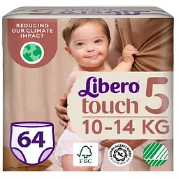 Підгузки-трусики Libero Touch Pants 5 (10-14 кг), 64 шт