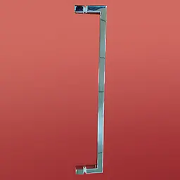 Шторки скляні на ванну Koer SR BS02-80x140-TR-01 прозоре скло 6 мм, хром KR5401, Універсальна, прозорий, хром - мініатюра 5