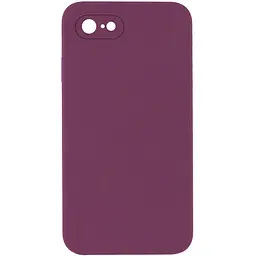 Чохол Silk Square Full Camera Protective (AA) NO LOGO для Apple iPhone 7/8/SE (2020) (4.7") Бордовий / Maroon