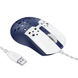 Маніпулятор миша HOCO GM51 Sky luminous gaming wired mouse white&blue - мініатюра 3