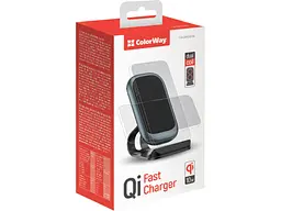 Бездротовий зарядний пристрій ColorWay Wireless Stand 10 W Blue (CW-CHW30Q-BL) - мініатюра 2