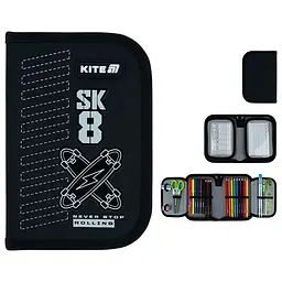 Пенал з наповненням Kite Skate (K26-622H-4) - мініатюра 3