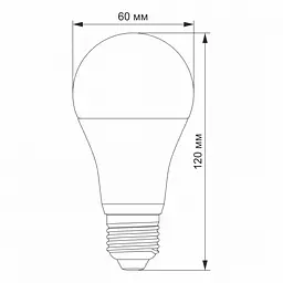 LED лампа VIDEX A65e 15W E27 3000K - мініатюра 3