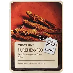 Маска тканинна для обличчя Tony Moly Pureness 100 Red Ginseng Mask Sheet Shine 21 мл