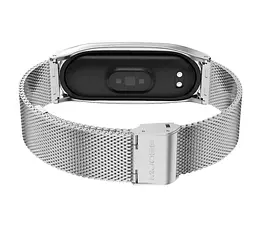 Ремінець металевий Mijobs міланське плетіння для фітнес-браслета Xiaomi Mi Smart Band 7 Silver - мініатюра 3