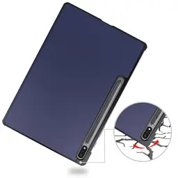 Чохол до планшета BeCover Smart Case Samsung Tab S9 Plus (SM-X810/SM-X816)/S9 FE Plus (SM-X610/SM-X616) 12.4" Deep Blue (710322) - мініатюра 5
