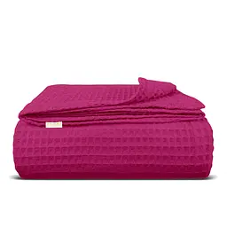 Плед-покривало Cosas Candy Greek Waffle вафельний 110х140 см фуксія (Blanket_31Candy_GreekWaffle_110x140)