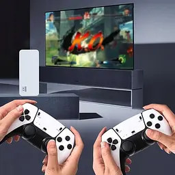 Ігрова консоль стик приставка до телевізора 64Gb 20000+ ігор Pro 4K Game Stick 3D HD з двома бездротовими джойстиками UKC M15 Plus - мініатюра 2