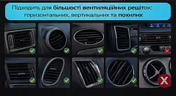 Тримач з бездротовою зарядкою для телефону Q15 + магнітна зарядка. IPhone та Android (Type-C, Lightning, microUSB) в дефлектор - мініатюра 8