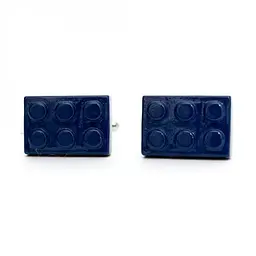 Запонки Конструктор Сині Handmade acs0005851