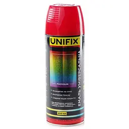 Емаль універсальна в балончику Unifix 400мл RAL 3001 червоний сигнальний