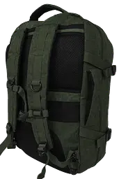 Рюкзак дорожній великий Live in style 40 л 54x35x20 см кишеня для ноутбука відділення для одягу трансформер хакі - мініатюра 4