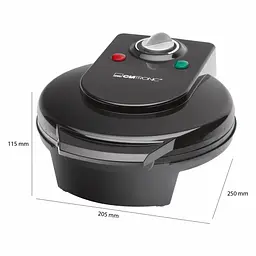 Вафельница Clatronic WA 3491 black - мініатюра 4