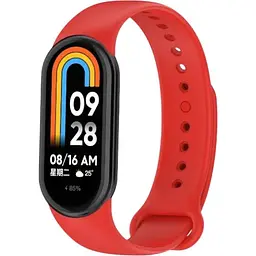 Ремінець DK для Xiaomi Mi Band 8 Silicone Sport Band (015812) (red)