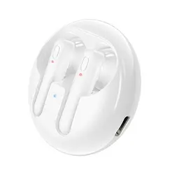 Bluetooth Стерео Гарнітура Borofone BW08 TWS Білий - мініатюра 2