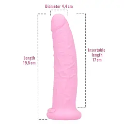 Фалоімітатор з ароматом жуйки Toyz4lovers Delicious Dildo Bubble Gum, 19.5 см - мініатюра 4