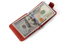 Чоловічий шкіряний затиск для купюр SHVIGEL 11,5х7,5 см acs0015861 - мініатюра 8