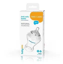 Пляшка для годування BabyOno Natural Nursing, повільний потік, 260 мл (1451) - мініатюра 5