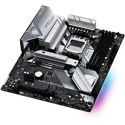 Материнська плата ASRock B650 PRO RS (AM5/B650, 4*DDR5, 3xPCIex16, HDMI/DP, 4xSATA,3xM.2, 2.5GLan, 7.1ch, ATX) (B650 PRO RS) - мініатюра 4