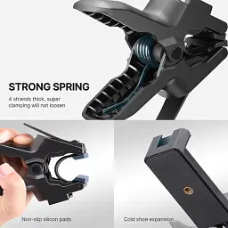 Тримач для телефона U-select Clamp Phone Mount with Adjustable Gooseneck UV-2997 MP-4 Black - мініатюра 6