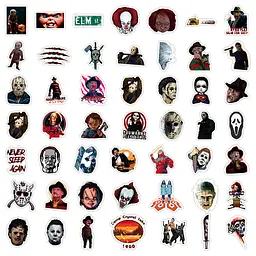 Стікерпак Хорор Набір наклейок GeekLand Horror 100 штук - мініатюра 5