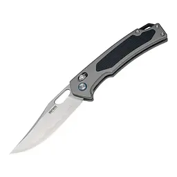 Ніж складаний туристичний SRM Retriever 9203-AK (9 см) 140Cr / G10 чорно-сірий - мініатюра 3