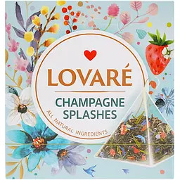 Чай чорний та зелений Lovare Champagne splashes 30 г (15 шт. х 2 г) (806910) - мініатюра 3