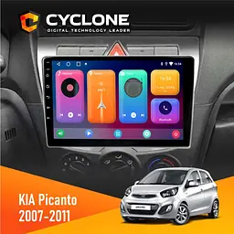 Штатна магнітола KIA Picanto 2007-2011 Cyclone C9-001 2x64 CPL Cyclone (НФ-00003326)