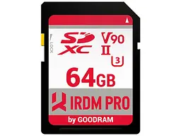 Карта пам'яті GOODRAM IRDM PRO SDXC UHS-II U3 64 GB (IRP-S9B0-0640R11)