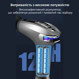 Масажер для мʼязів акумуляторний Inspire HB-005 перкусійний з 4 насадками USB-зарядка потужність 30 Вт - мініатюра 4