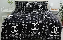 Плед велсофт TAG Tekstil VLSF32 Шанель (Chanel) 160x220 см - мініатюра 2