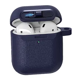 Футляр Frosted для навушників Airpods 1/2 Blue - мініатюра 2