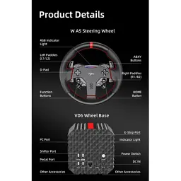 Кермо PXN VD6 Bundle for PC (PXN-VD6 Bundle EU) - мініатюра 12