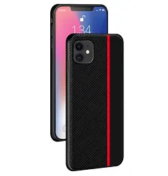 Чохол накладка Primolux CFC для Apple iPhone 11 Black&Red - мініатюра 3
