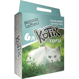Уцінка. Соєвий наповнювач для котячого туалету Kotix Tofu Classic 6 л (TOFU Classic)  