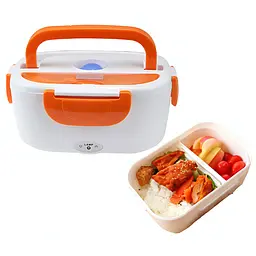 Ланчбокс з підігрівом їжі 220 V, Electric lunch box, ланч-бокс Помаранчевий - мініатюра 5