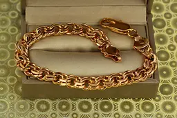 Браслет Xuping Jewelry круглий бісмарк 21 см 8 мм золотистий