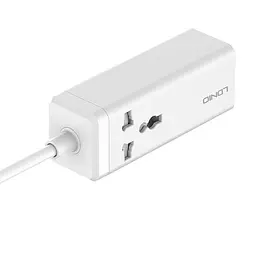 Подовжувач мережевий LDNIO SC1418 2USB/2Type-C, 1Sockets. QC/PD, 65W/10A, 2m EU Plug - мініатюра 2