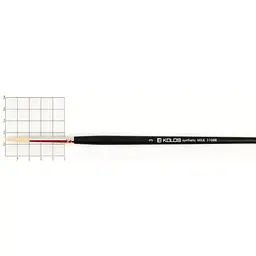 Пензель синтетика кругла Milk 1108R № 3 довга ручка Kolos