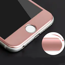 Захисне скло 3D iPhone 6 6s бронь екрана дисплея Rinco rose gold - мініатюра 2