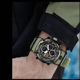 Годинник наручний чоловічий Smael 8040 Khaki (15161) - мініатюра 2