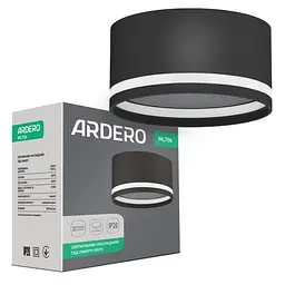 Накладний світильник Ardero ML706 під лампу чорний